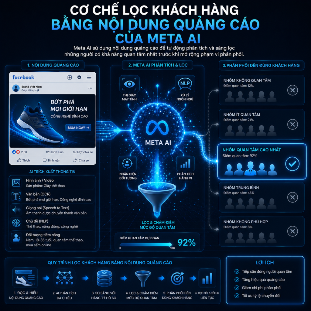 Cơ chế lọc khách hàng bằng nội dung quảng cáo