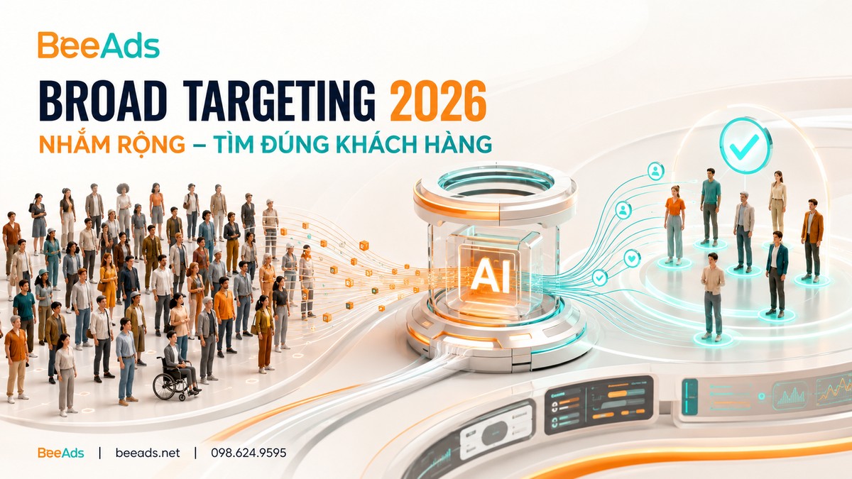 Broad Targeting 2026 giúp AI tìm khách hàng tiềm năng