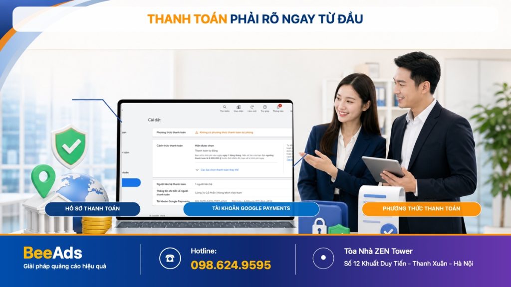 Thiết lập hồ sơ và phương thức thanh toán Google Ads