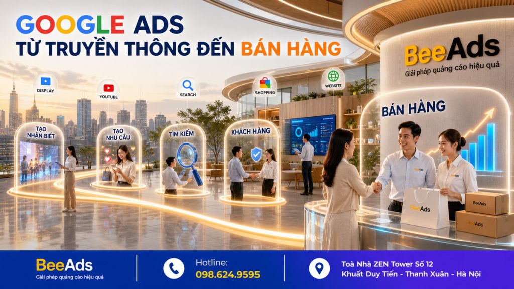 Google Ads hỗ trợ doanh nghiệp từ truyền thông đến bán hàng