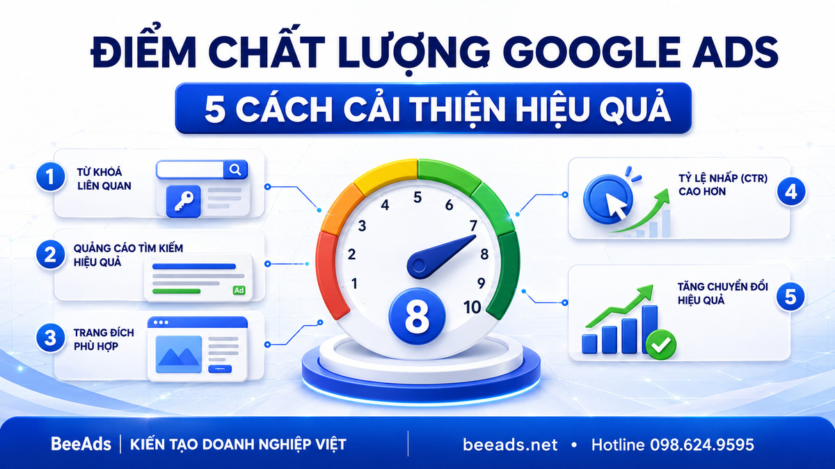 Điểm chất lượng Google Ads và 5 cách cải thiện
