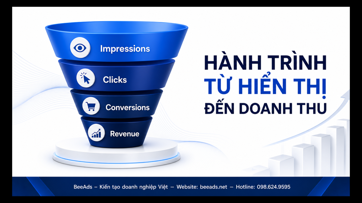 Hành trình từ hiển thị đến doanh thu trong Google Ads