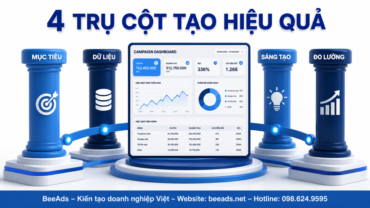 Chiến dịch quảng cáo Facebook hiệu quả theo hiệu quả