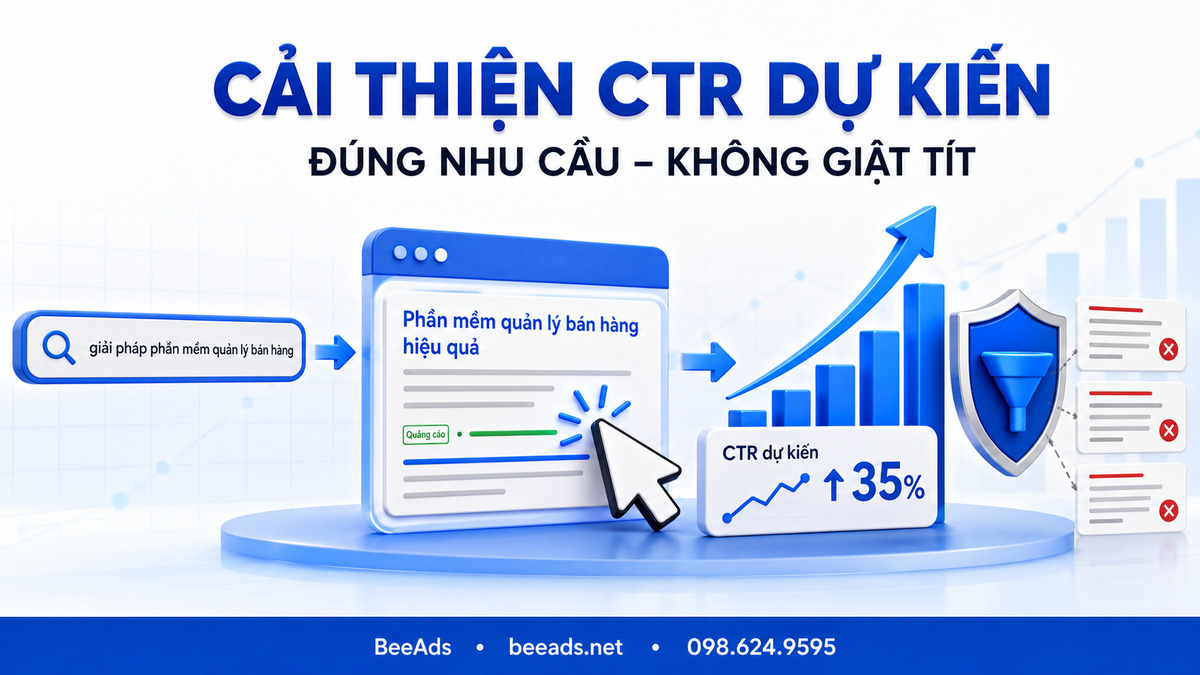 Cải thiện tỷ lệ nhấp dự kiến trong Google Ads