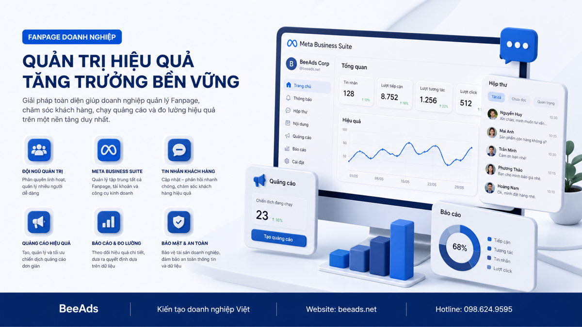 Fanpage và Meta Business Suite cho doanh nghiệp