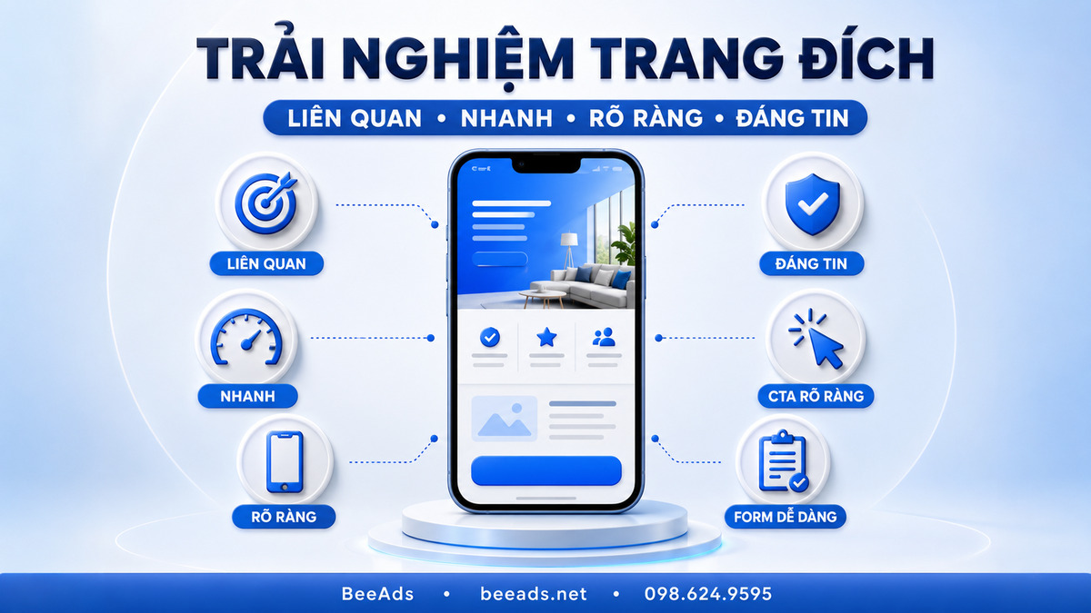 Tối ưu trải nghiệm trang đích Google Ads