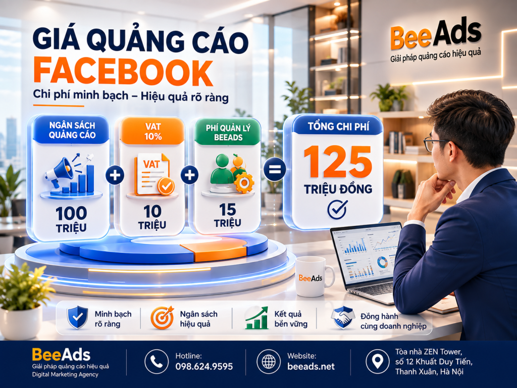 Giá quảng cáo Facebook gồm những khoản nào?