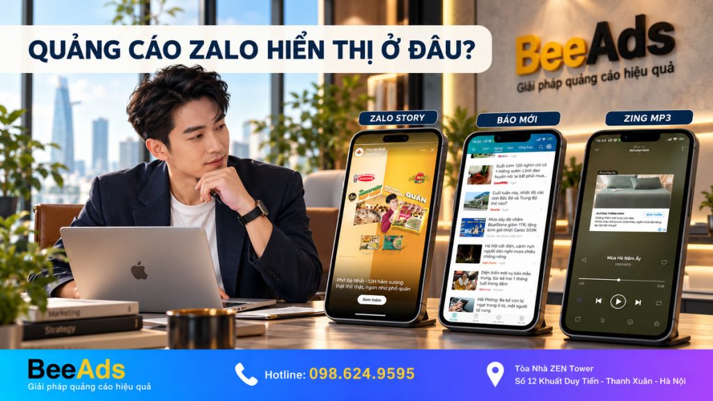 Quảng cáo Zalo hiển thị ở đâu