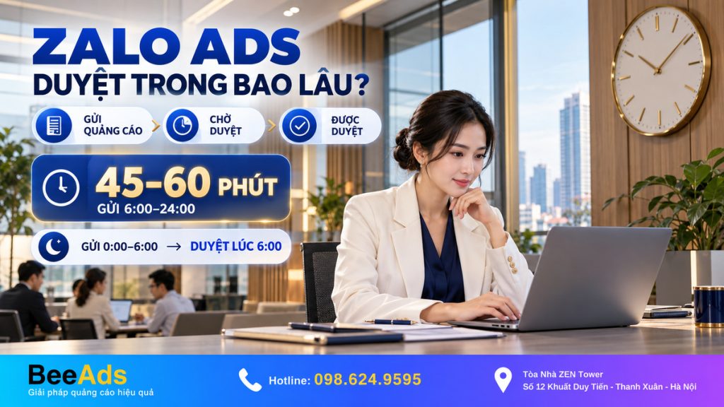 Zalo Ads duyệt trong bao lâu