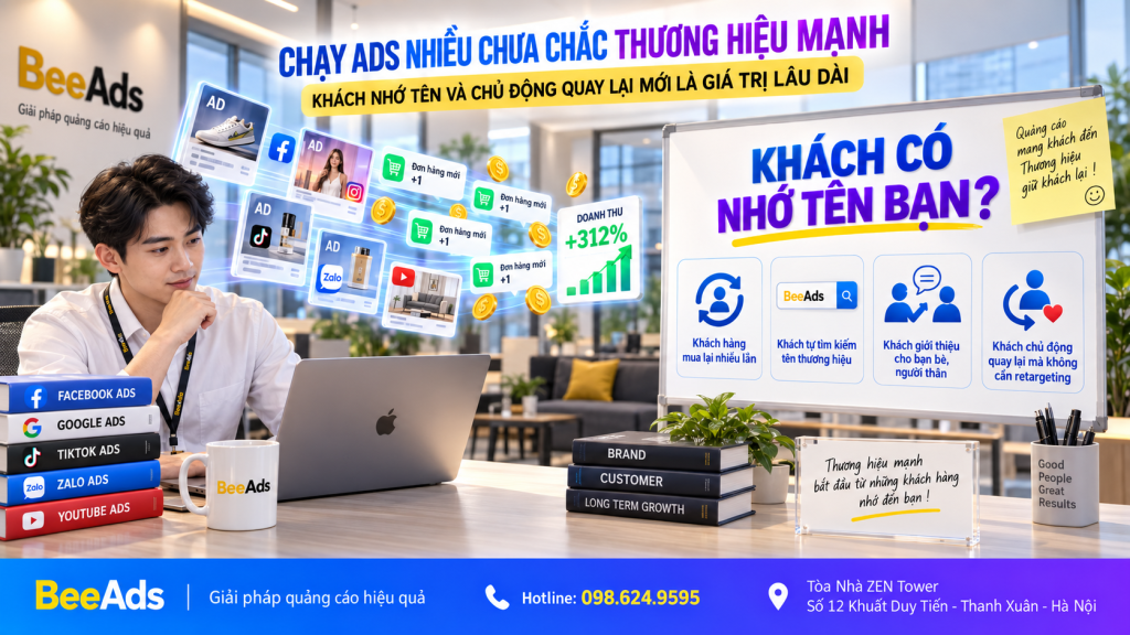 Chạy Facebook Ads nhiều chưa chắc thương hiệu đã mạnh