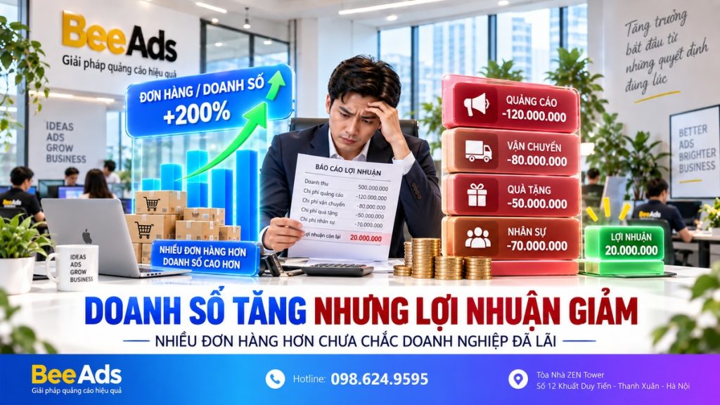 Giảm giá tăng doanh số nhưng có thể làm lợi nhuận giảm