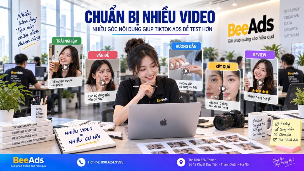 Chuẩn bị Video trước khi chạy TikTok Ads