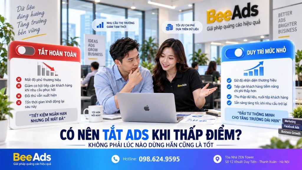 Có nên tắt quảng cáo Facebook hoàn toàn trong mùa thấp điểm