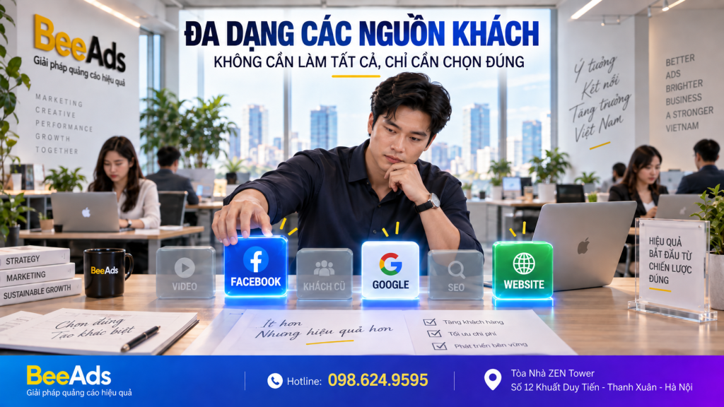 Đa dạng nguồn khách không có nghĩa doanh nghiệp phải làm tất cả các kênh