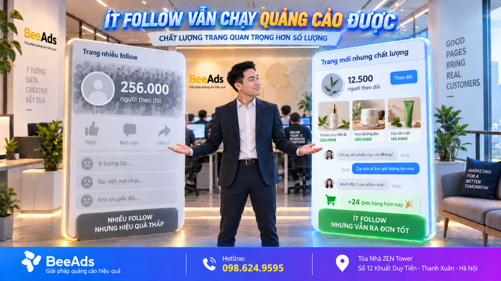 Fanpage mới ít người theo dõi vẫn có thể chạy quảng cáo Facebook