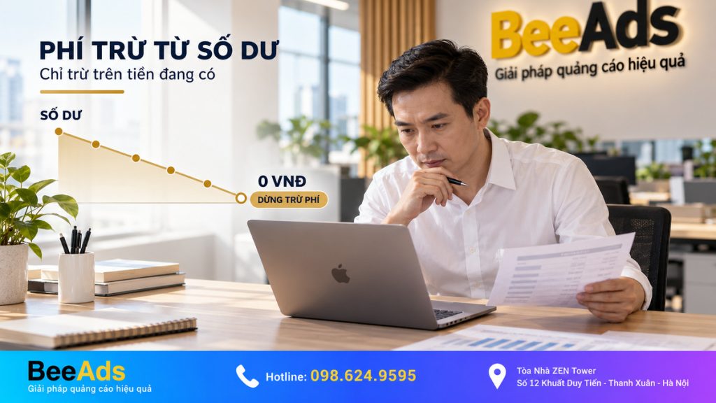 Phí duy trì được trừ khi số dư về 0đ