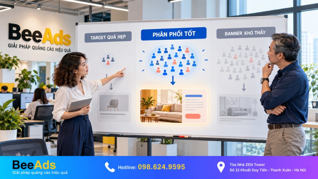 Target và Banner ảnh hưởng phân phối Zalo Ads