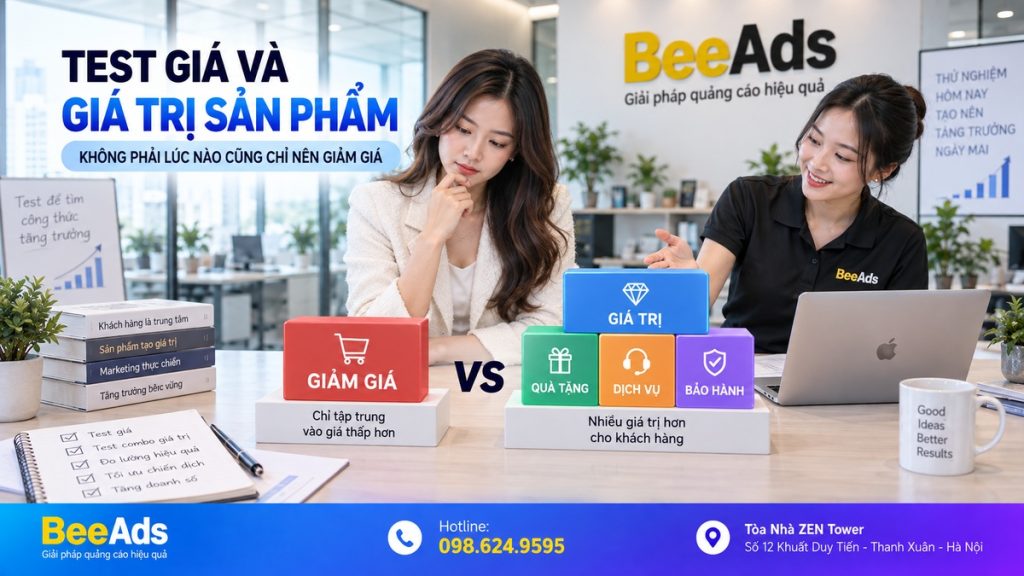 Test giá và giá trị sản phẩm mới bằng Facebook Ads