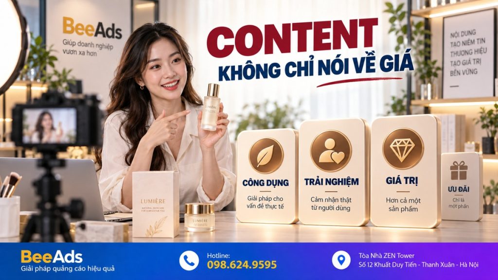 Content TikTok Shop không nên chỉ tập trung vào giảm giá