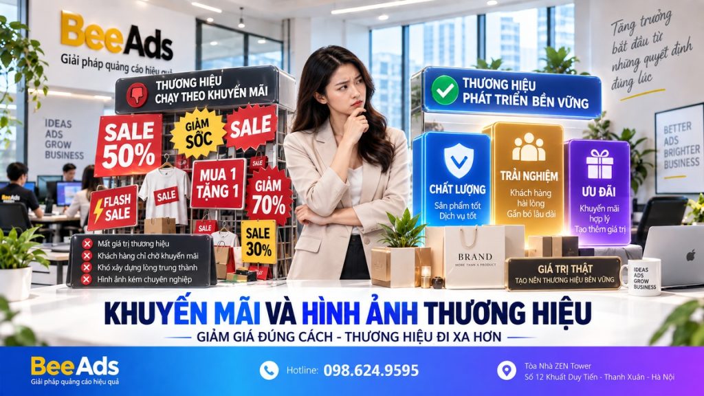 Giảm giá nhưng vẫn bảo vệ hình ảnh thương hiệu khi quảng cáo Facebook