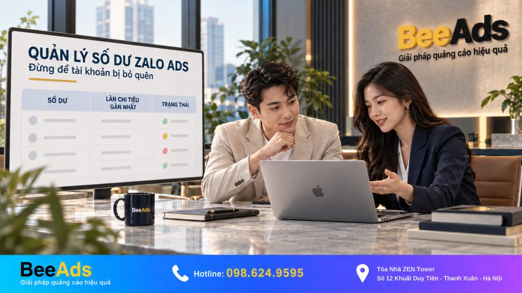 Quản lý số dư tài khoản Zalo Ads