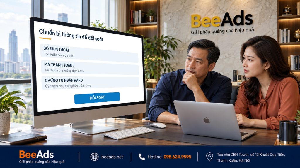Xử lý chuyển khoản Zalo Ads chưa vào