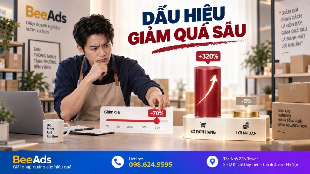 Dấu hiệu TikTok Shop đang giảm giá quá sâu