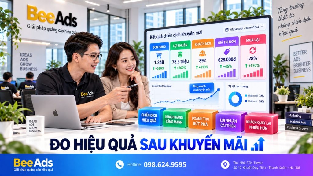 Đo hiệu quả sau chương trình giảm giá khi chạy quảng cáo Facebook