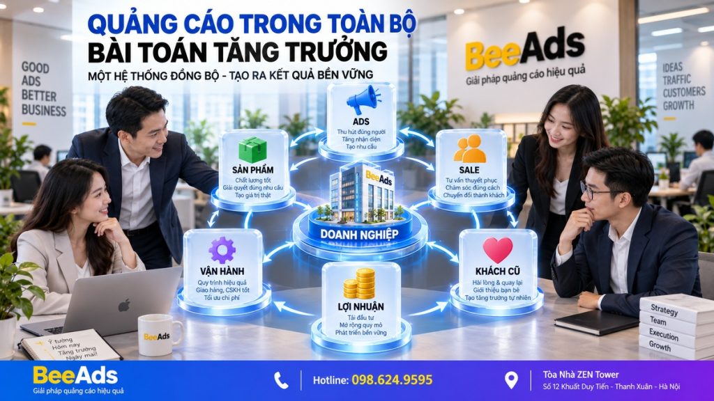 Đánh giá quảng cáo trong toàn bộ bài toán tăng trưởng doanh nghiệp